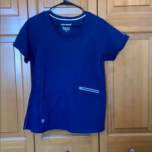 Healing Hands Scrub Top Navy